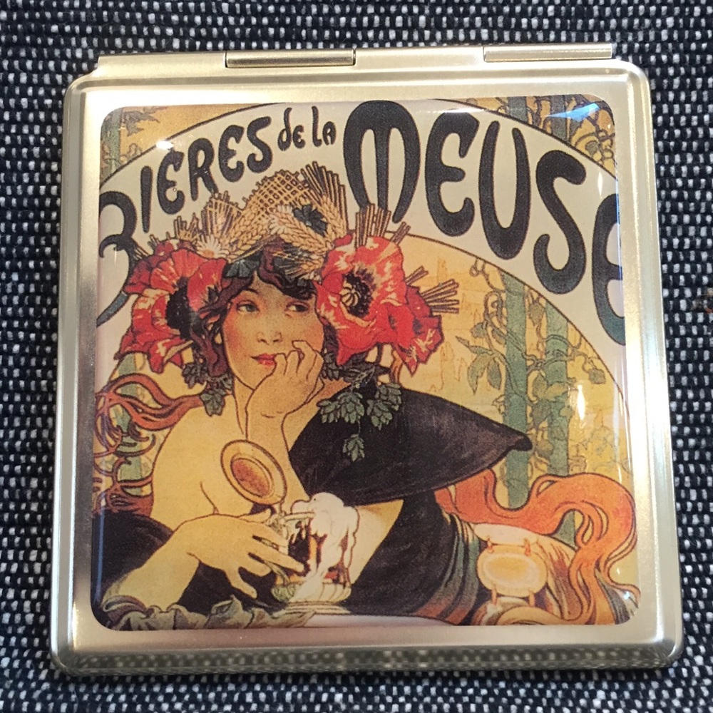 Pocket mirror from France